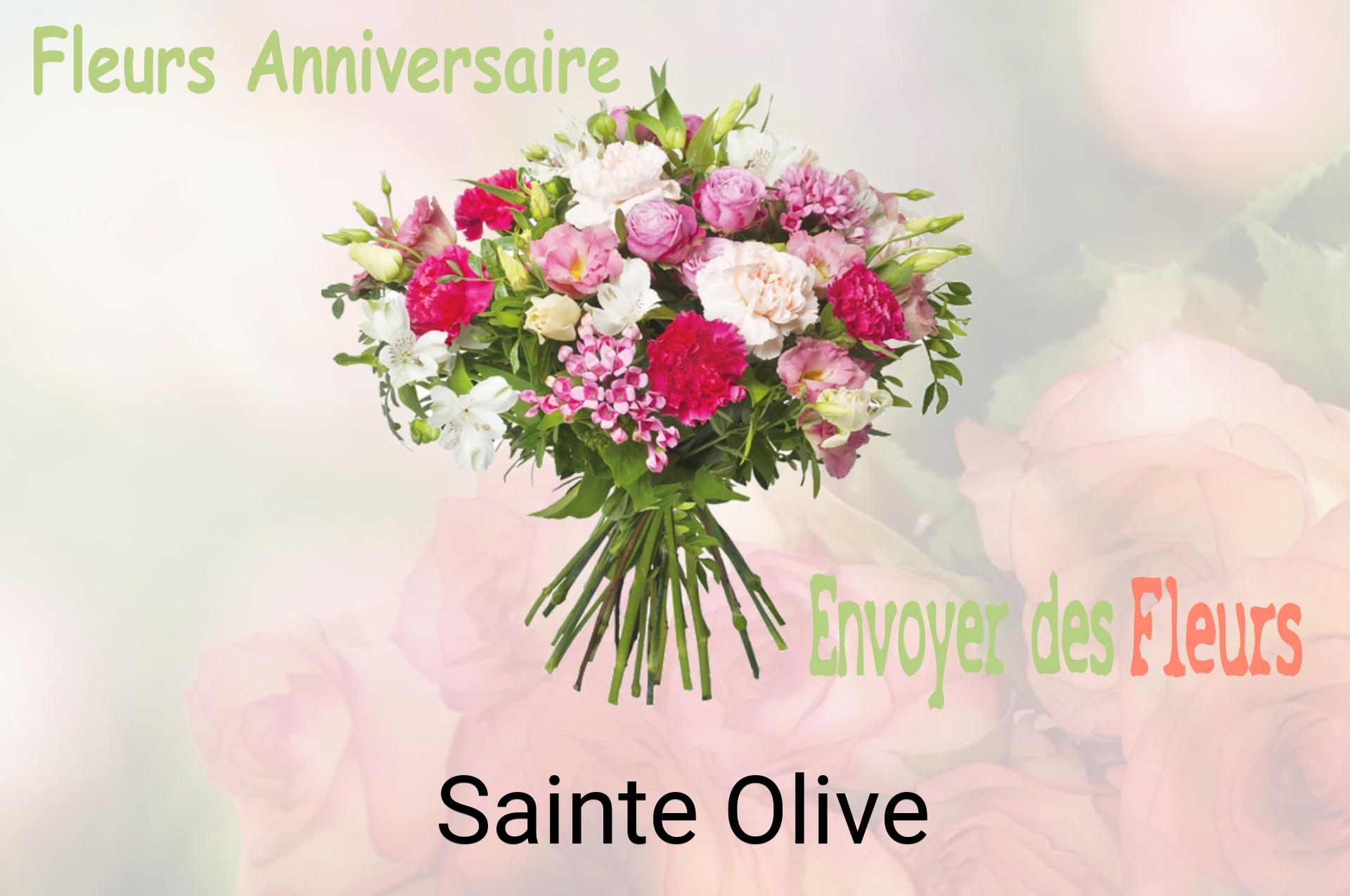 Bouquet de fleurs d’anniversaire livré à Sainte-Olive