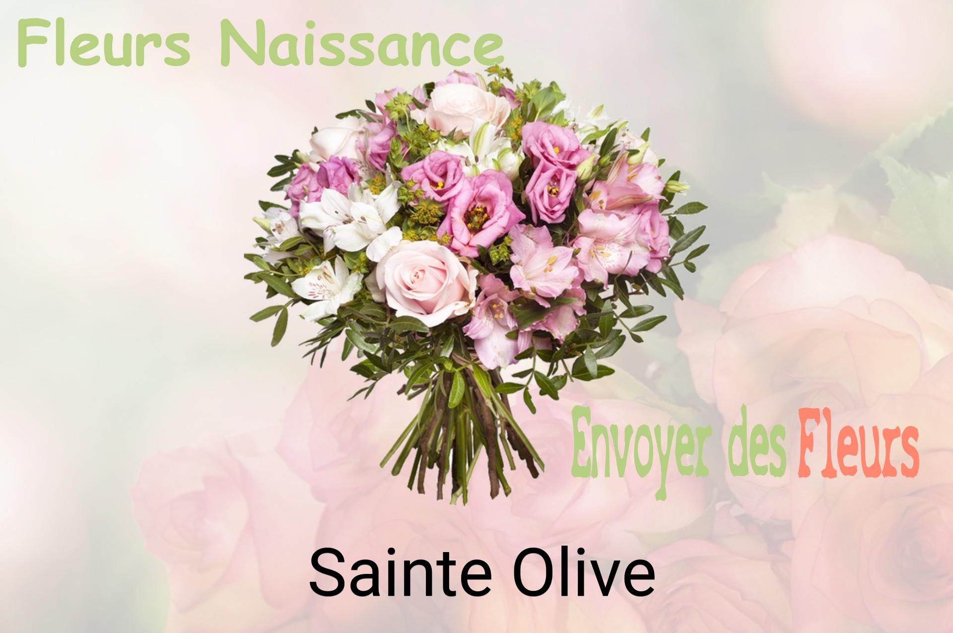 Bouquet de fleurs de naissance livré à Sainte-Olive